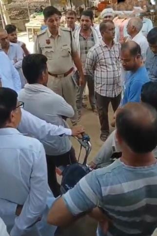 Road was dug six months ago to lay drinking water line, angry villagers staged a sit-in