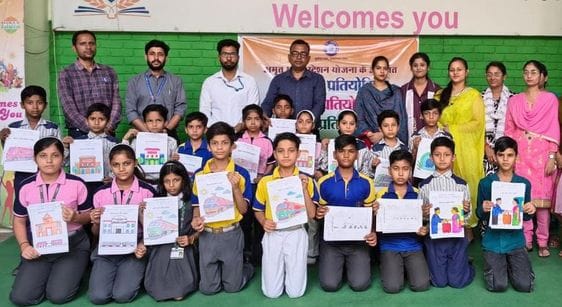 Ajina, Aarav, Shaurya, Manvi and Ananya got first place