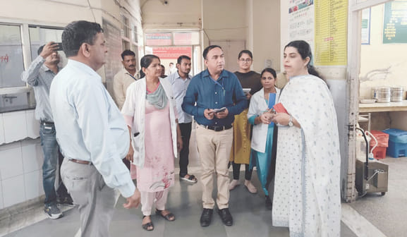 Civil surgeon inspected Safidon civil hospital