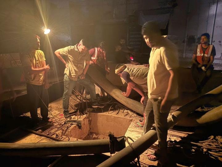The public health department is busy cleaning drains and sewers before the monsoon