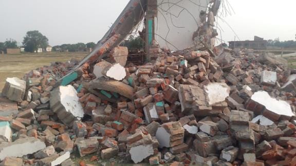 The committee demolished the madrasa built in the barn