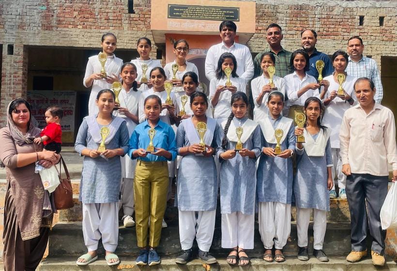 Meritorious students were honored with trophies