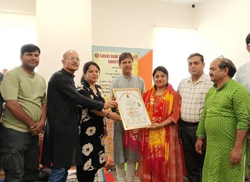 Dr. Manisha Saini honored with Sangeet Gaurav Award