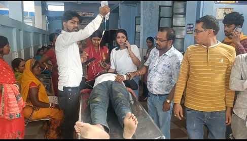 Bihar News : Vaishali Scorpio collided with motorcycle one died and two were seriously injured accident news