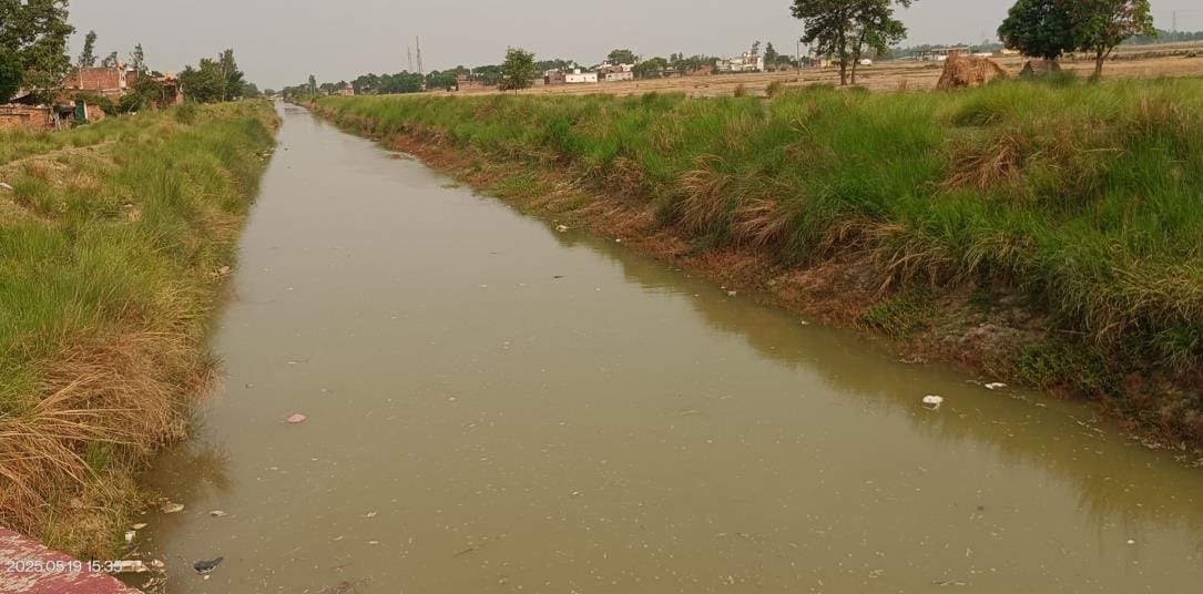 The canal department released water in the canal