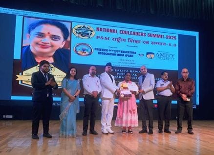 Principal Dr. Lalita Rawat received the National Education Ratna Award