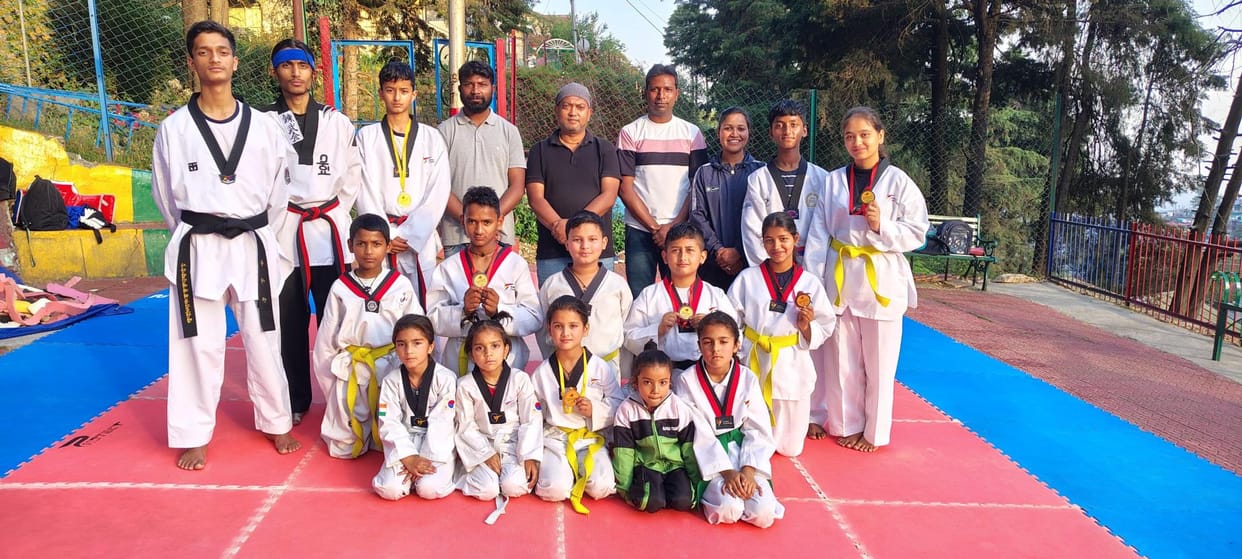 Nainital Taekwondo Club won 18 medals