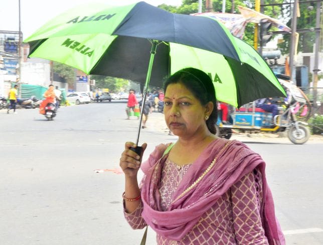 Fans and coolers failed in the scorching heat of the sun, birds kept looking for shade