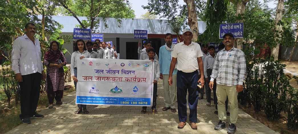 Gave the message of water conservation by taking out a rally
