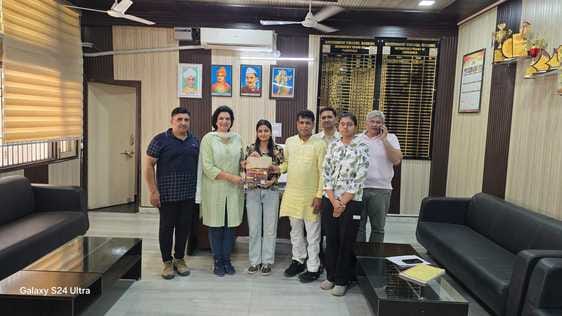 Nishika secured second position in the university examination