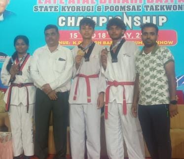Kanpur won three medals in Taekwondo Championship