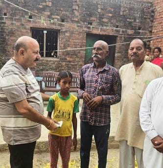 MLA gave financial aid for raising daughter