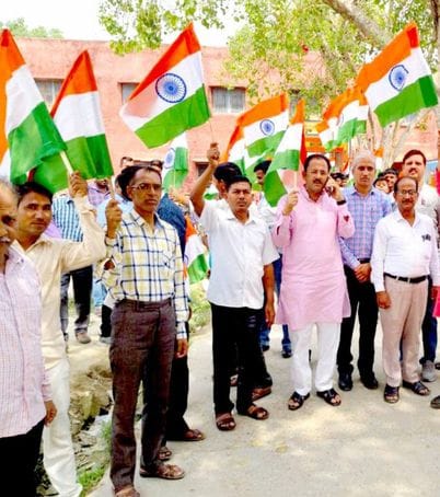 Tiranga Yatras were taken out in honor of Indian soldiers