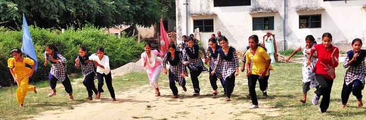 Sakshi won the race competition on Ahilya Bai's birth anniversary