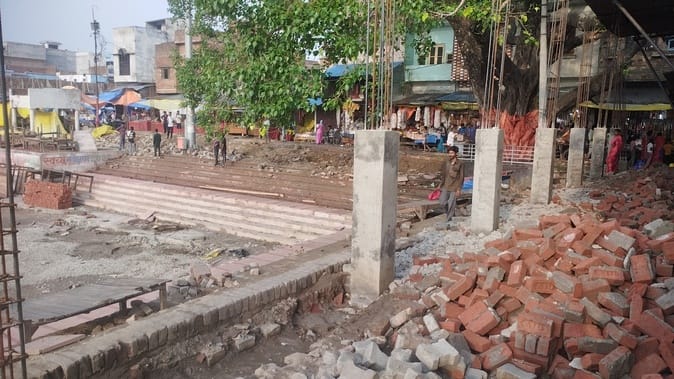 A stone mesh will be installed at the southern eastern end of Gokarna Tirtha