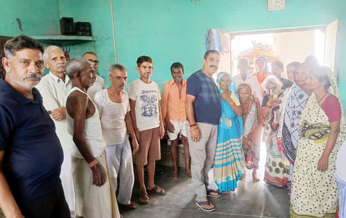 Three fans donated to old age home