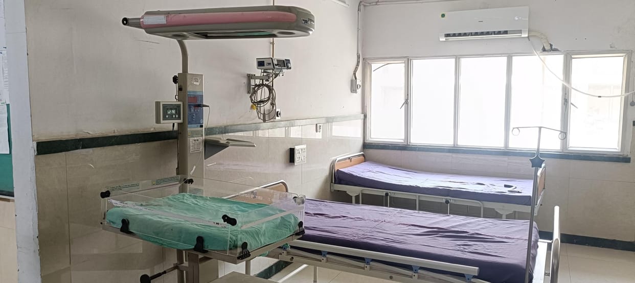 The NICU ward of the Civil Hospital was shifted to the ICU due to dampness in the roofs