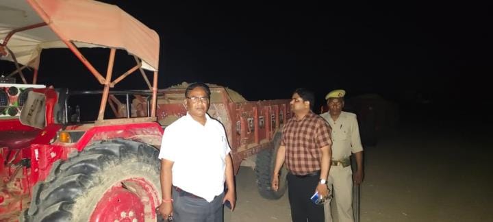Two tractors caught doing illegal mining