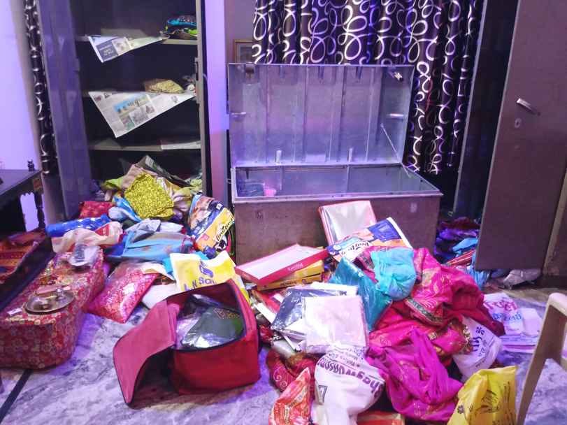 The family had gone to a wedding, a theft took place in the house