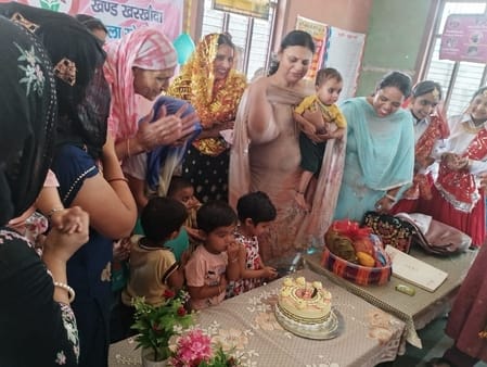 Celebrated the birth anniversary of the first daughter born in Kidoli this year.