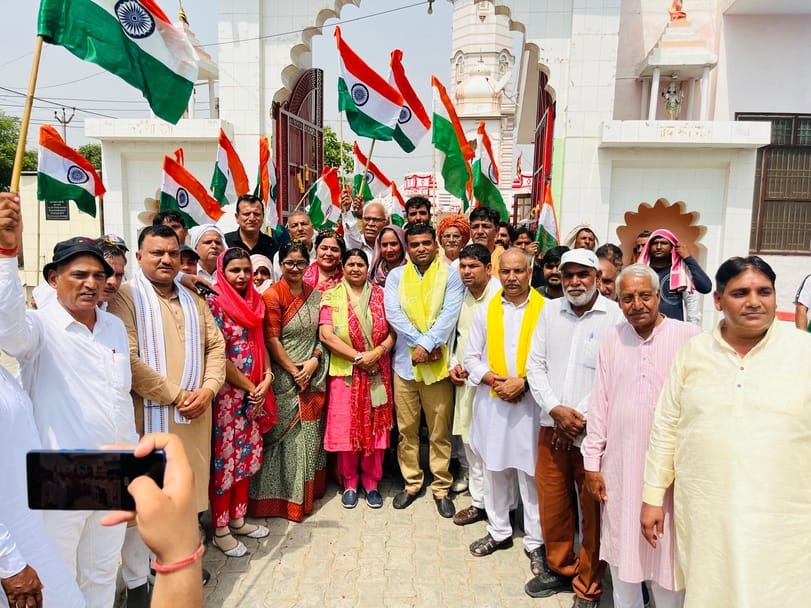 Tricolor march taken out in honor of army