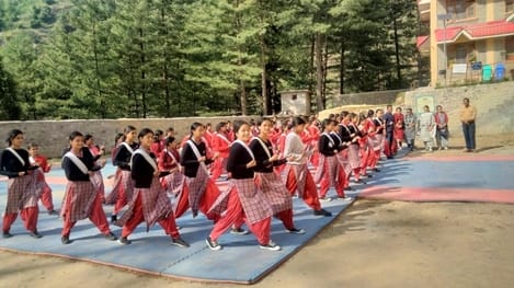 Jagatsukh's students learnt self-defence techniques