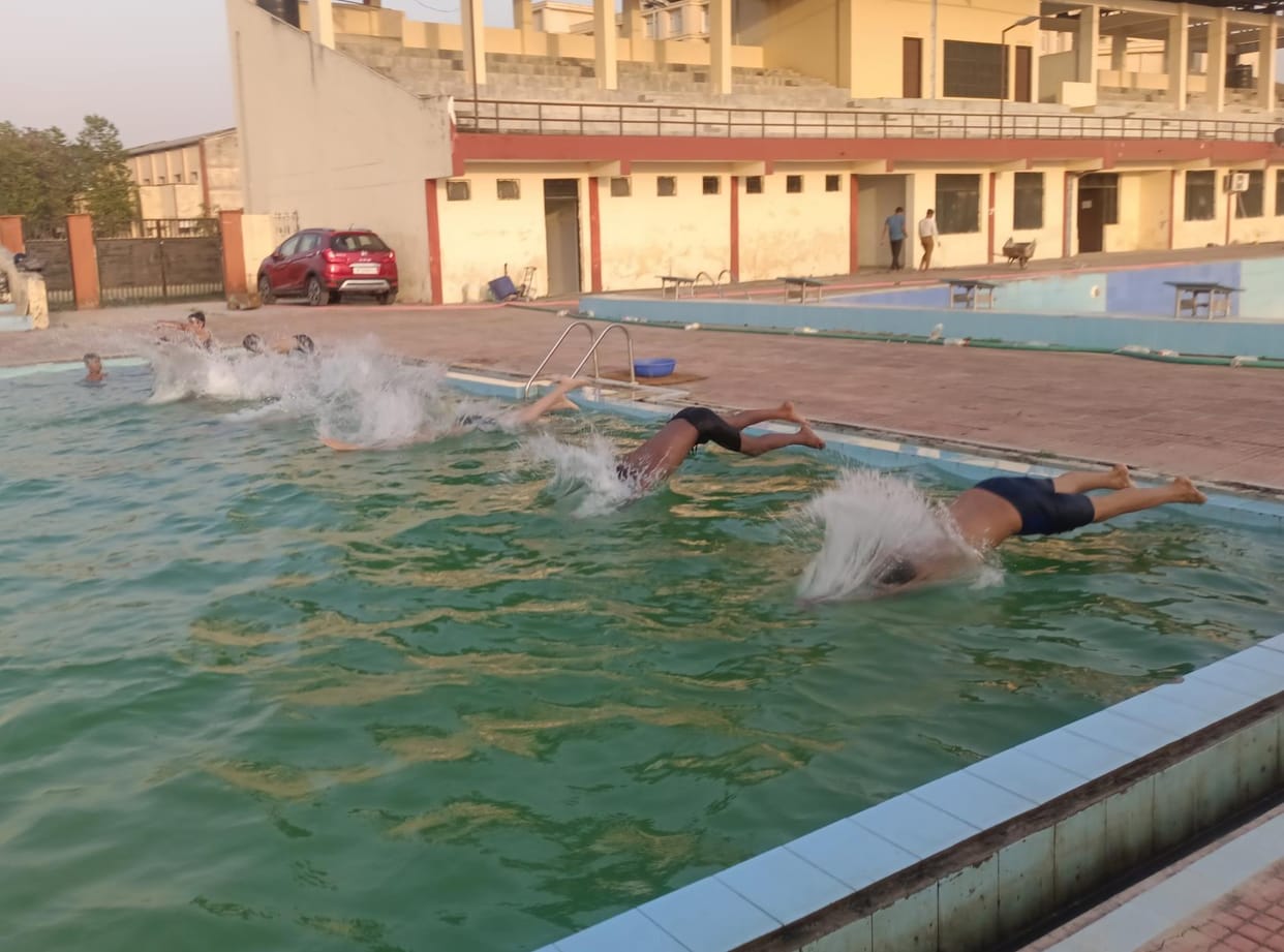 Ayush selected for state level swimming competition