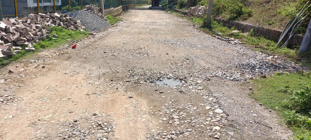 No BlackTopping in Road