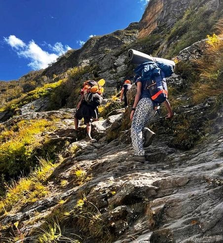 Trekking enthusiasts reached the mountains with enthusiasm to scale the mountains