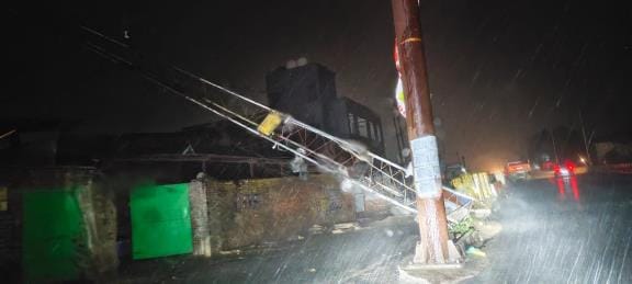 Heavy rain accompanied by storm, relief from heat