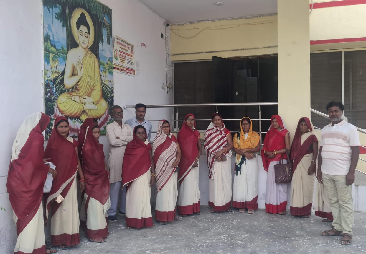 Asha workers demonstrated