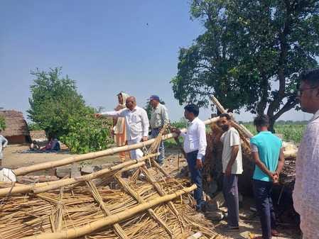 Three people including a father and daughter died due to wall and tin shed falling in the storm