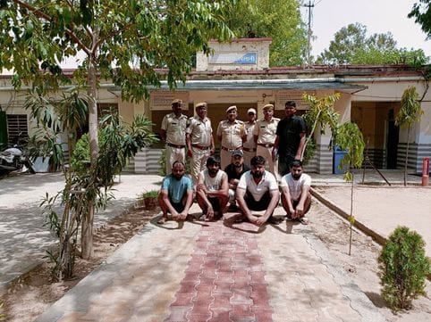 Five youths from Haryana caught gambling in Pilani, mobile and laptop recovered