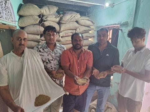 Wet and bad wheat reached the ration depot, operators refused to take the wheat