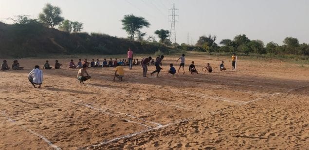 25 Kho-Kho players sweat for 5 hours in Bhojavas village
