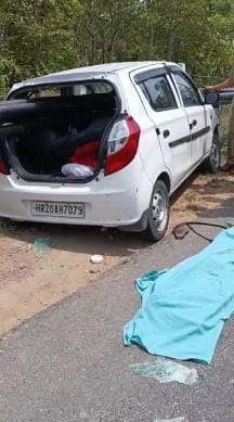 The car lost balance and collided with the barrier, bamboo went through it, mother-in-law and daughter-in-law died