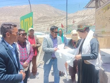 MLA Anuradha inspected the hot water spring
