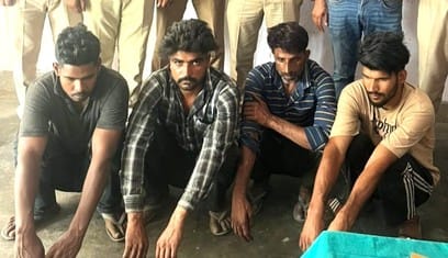 Four accused of robbing Mahant taken on remand