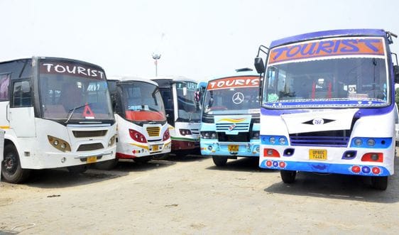 Many private buses are running in the district without permit