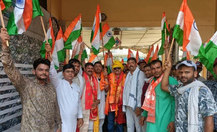 Tiranga Yatra taken out in honour of soldiers