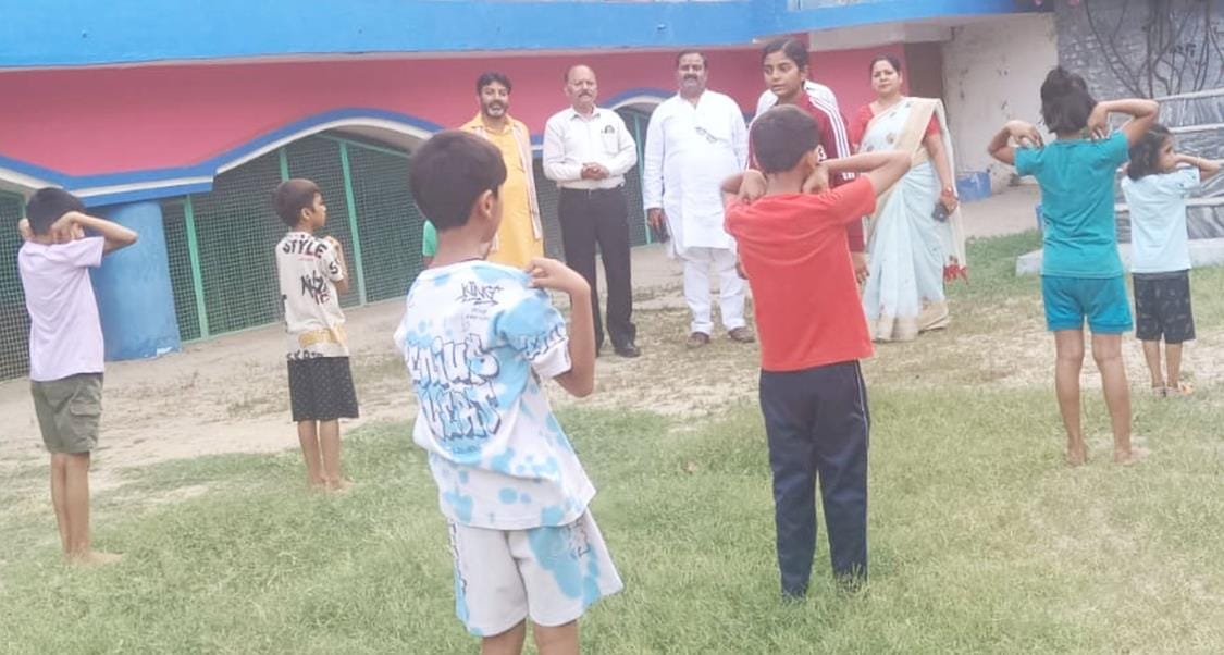 Children learnt self-defence techniques in free Taekwondo training camp