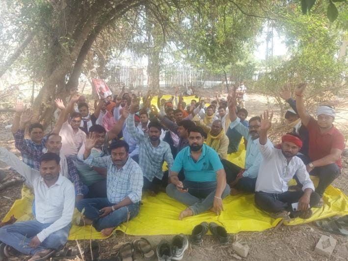 Contract employees demonstrated