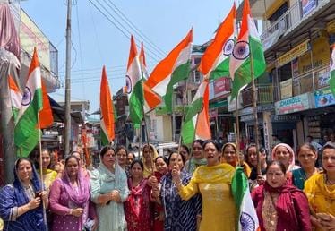 Avahadevi town echoed with slogans of Bharat Mata Ki Jai, Vande Mataram
