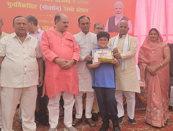Facilities improved at Govardhan Railway Station