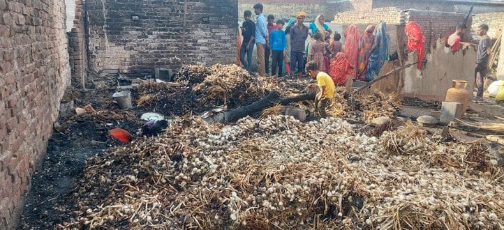 130 families of two villages lost their homes