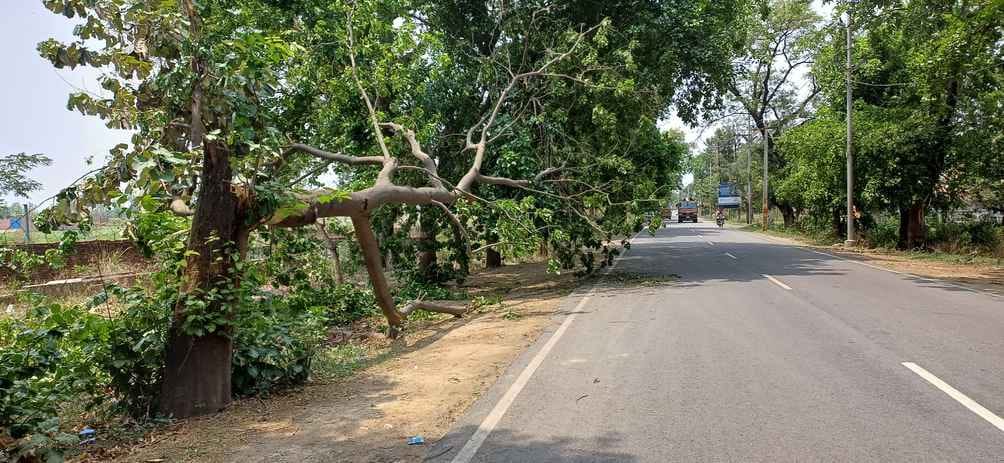 Poles broke due to storm, transformers blew up, power was cut off