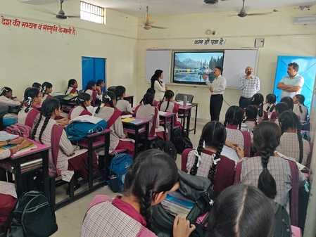 Deputy Directors of Education conducted a surprise inspection of Santoshgarh Girls and Boys School