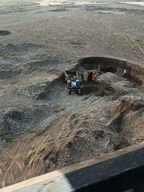 Illegal mining business going on in the darkness of night responsible people remain mute spectators