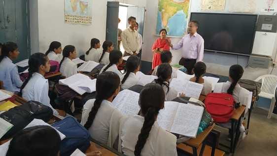 Checked the arrangements, interacted with the students