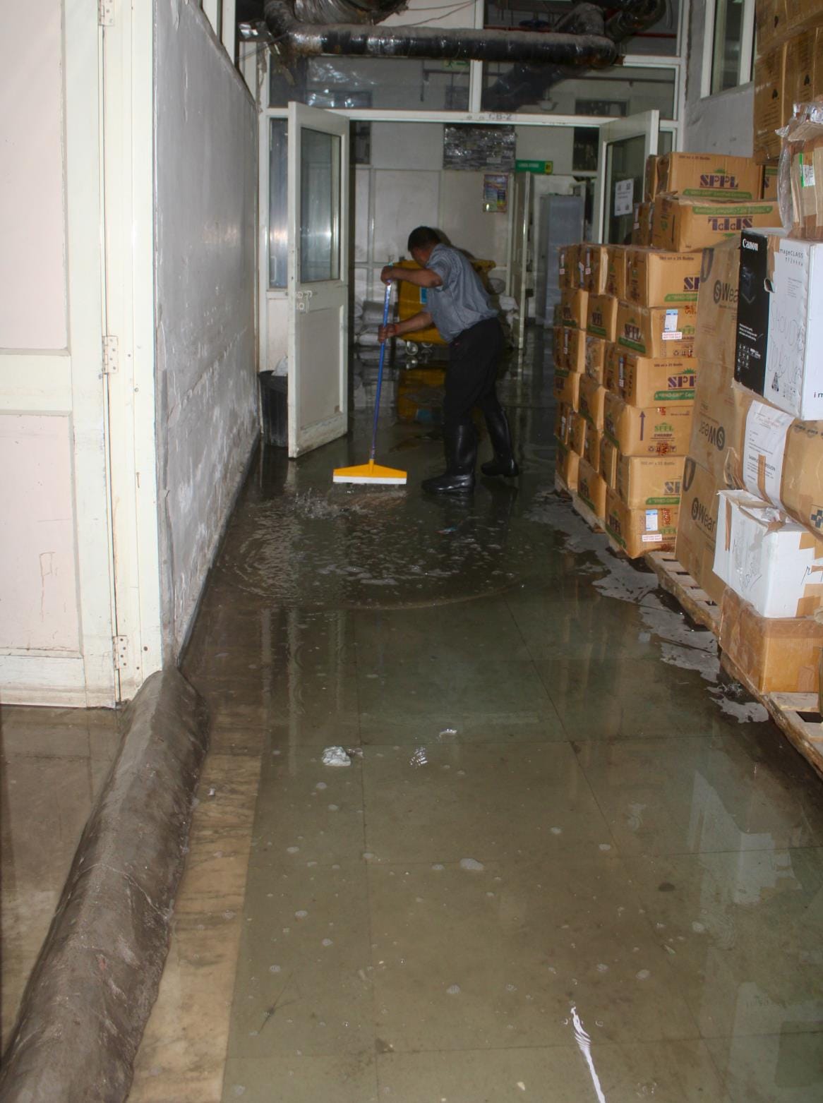 Civil hospital server room filled with water, OPD cards not made